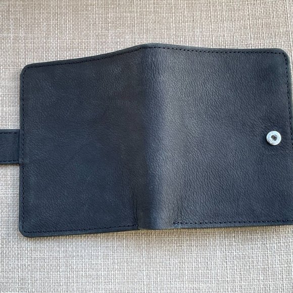 Men Wallet Black Genuine Leather Bifold Card Holder Handmade Purse Money Clip - Picture 3 of 12